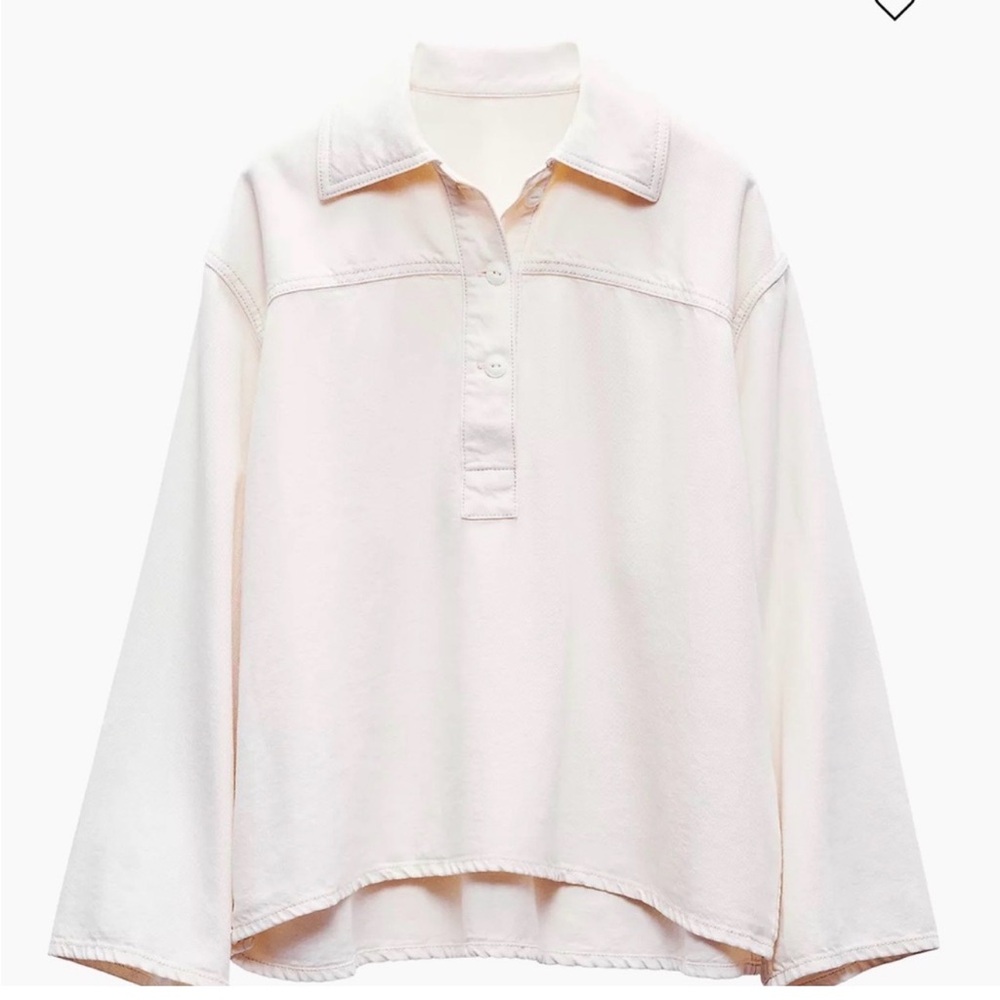 rag & bone's Ultra Featherweight Emily pop over shirt